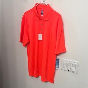 Men's Bright Orange Polo Shirt